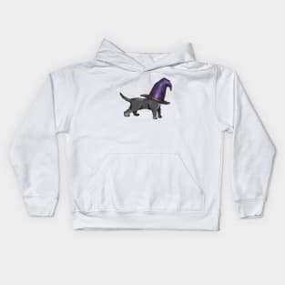 The Witches Kitten (3) Kids Hoodie
